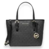 Michael Kors MK女生托特包 JET SET 滿版防刮材質 女款斜背包(MK 托特包 側背包 手提包 多色可選)：圖片 2