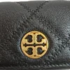 TORY BURCH TORY BURCH Willa 菱格紋皮革翻蓋卡片零錢包：圖片 5