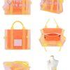 MARC JACOBS MESH TOTE網紗馬卡龍兩用托特包(中/橘黃)：圖片 2